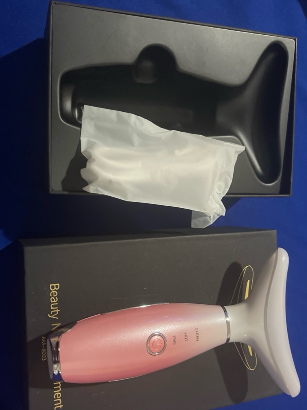Pink Facial Hair Remover & Massager - Gentle Dual-Mode Hair Removal